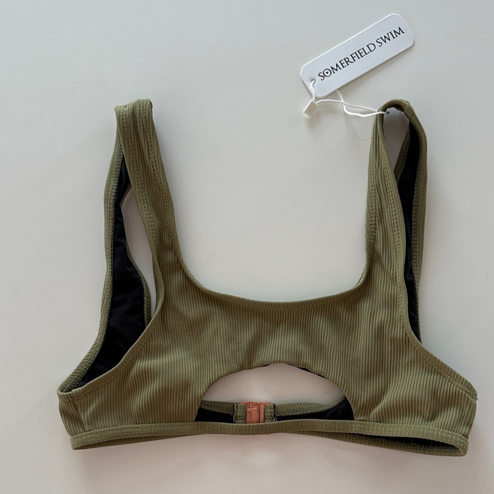 Somerfield Swim Khaki Women's Bralette NWT